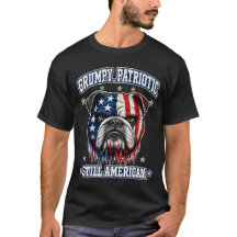 4th Of July Grumpy Patriotic Bulldog T-shirts