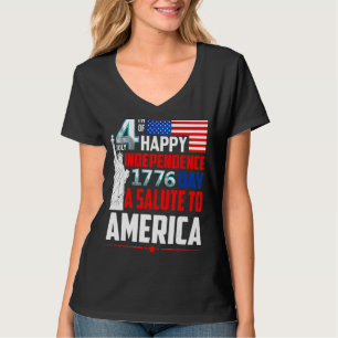 4th Of July Happy Independence Day 1776 A Salute T T-Shirt