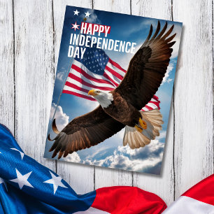 4th of July Happy independence Day Greeting Postcard