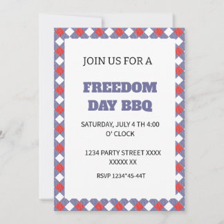 4th Of July happy independence day Invitation