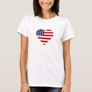 4th of July Heart T-Shirt