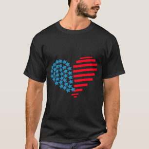 4th of july hearts T-Shirt