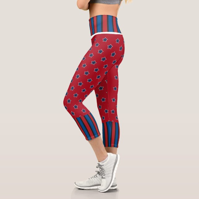 4TH OF July High Waisted Capris (Left)