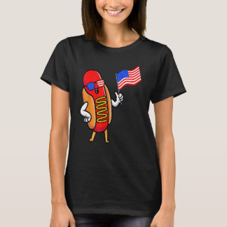 4th of July Hot Dog Hotdog 4th of July  Boys Men W T-Shirt