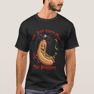 4Th Of July Hot Dog I'm Just Here For The Wieners T-Shirt