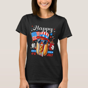 4th Of July Hotdog Independence Day Patriotic Four T-Shirt