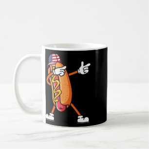 4th Of July Hotdog Sungles America Flag Independen Coffee Mug