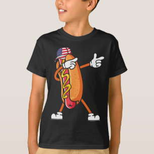 4th Of July Hotdog Sungles America Flag Independen T-Shirt
