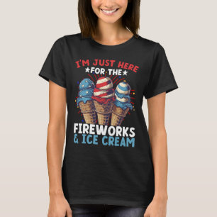 4th Of July Ice Cream Patriotic Ice Cream  T-Shirt