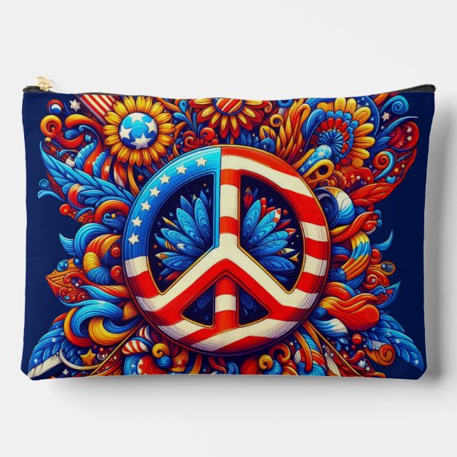 4th of July-Independence Day Accessory Pouch (Front)