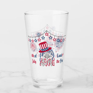 4th of July Independence Day American Eagle Glass