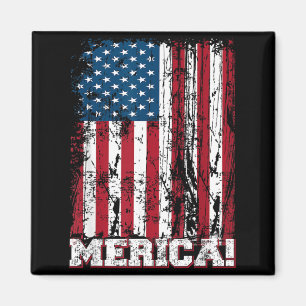 4th of July Independence Day American Flag Magnet