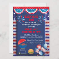 4th of July Independence day Bbq party design