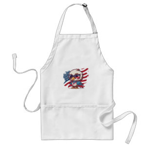 4th of july independence day bird american eagles  standard apron