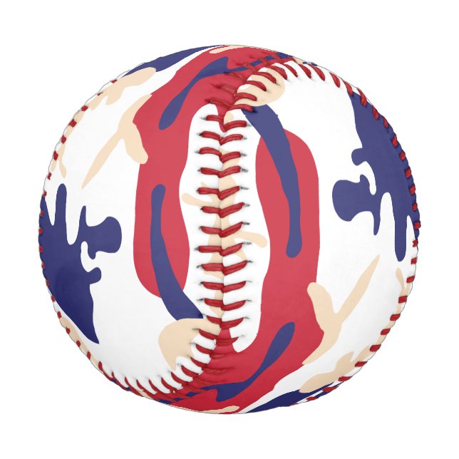 4th of July, Independence day, Camouflage Beige Baseball (Angled)