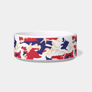 4th of July, Independence day, Camouflage Beige Bowl