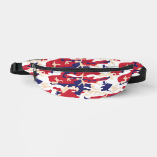 4th of July, Independence day, Camouflage Beige Bum Bags