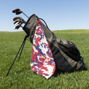 4th of July, Independence day, Camouflage Beige Golf Towel