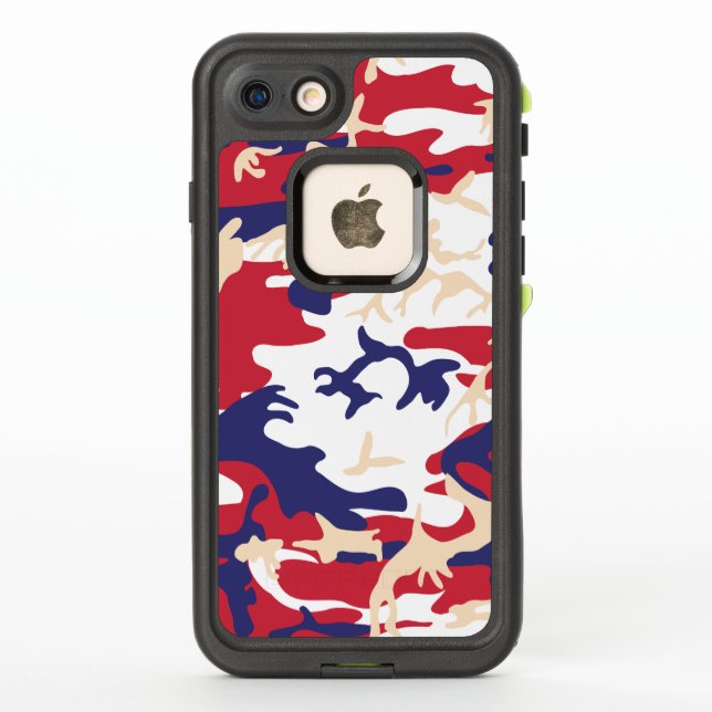 4th of July, Independence day, Camouflage Beige LifeProof iPhone Case (Back)