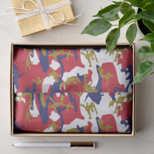 4th of July, Independence day, Camouflage Gold Tissue Paper