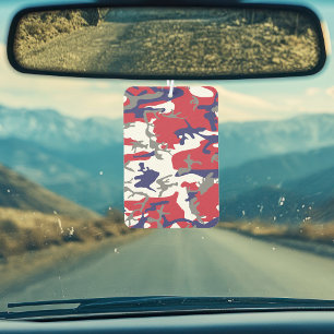 4th of July, Independence day, Camouflage Grey Car Air Freshener
