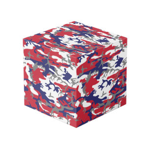 4th of July, Independence day, Camouflage Grey Cube