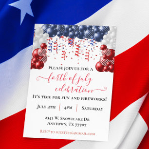 4th of July Independence Day Celebration I Invitation