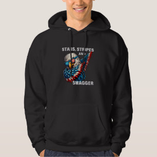 4th of July Independence Day Dabbing Patriotic Eag Hoodie
