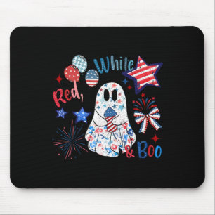 4th Of July Independence Day Funny Patriotic Spook Mouse Mat