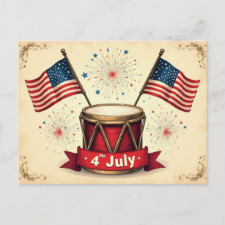 4th of July, Independence Day, Holiday Postcard