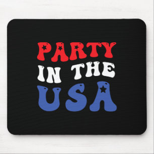4th Of July Independence Day Party In The Usa Mouse Mat