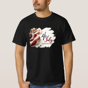 4th of July Independence Day Patriotic Design T-Shirt