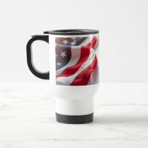 4th of July Independence Day Patriotic Design Travel Mug