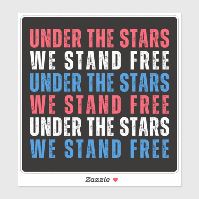 4th of July Independence Day Patriotic Sticker (Sheet)