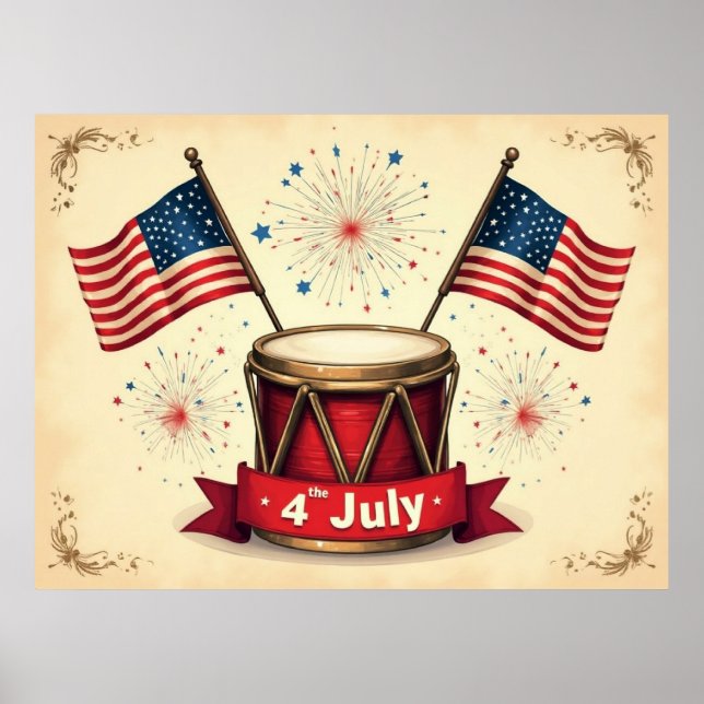 4th of July, Independence Day, Poster (Front)