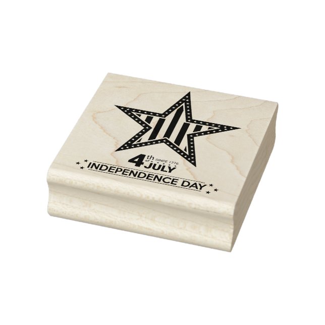 4th of July Independence Day Rubber Stamp (Stamp)