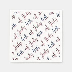 4th of July Independence Day Stars and Stripes USA Napkin