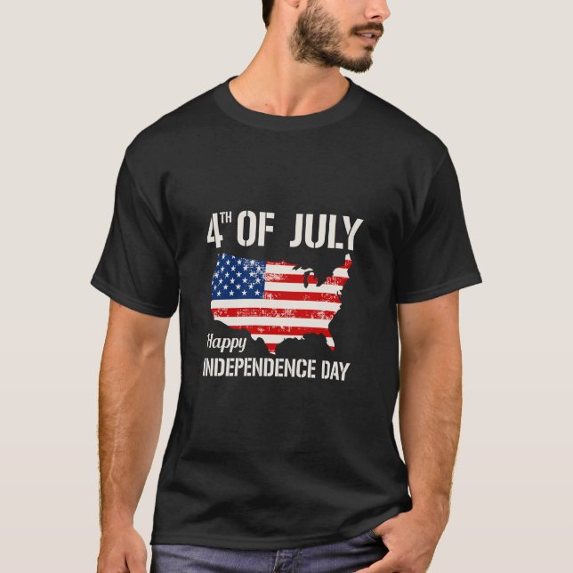 4th of July Independence Day T Shirt (Front)
