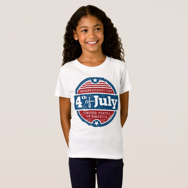 4th of july independence day T-Shirt (Front Full)