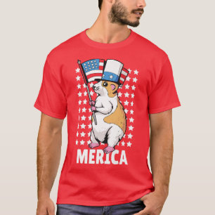 4th of July Independence Day USA American Guinea P T-Shirt
