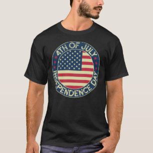 4th Of July Independence Day USA Flag Patriotic T-Shirt