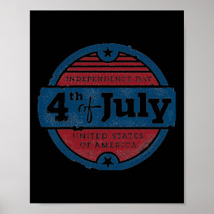 4th Of July Independence Day Usa United States Of  Poster