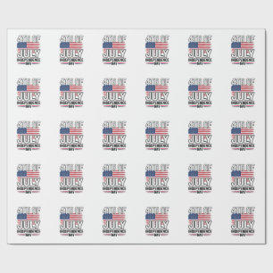 4th of July Independence Day Vintage Shirt Design_ Wrapping Paper