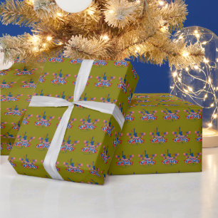 4th of july independence day wrapping paper