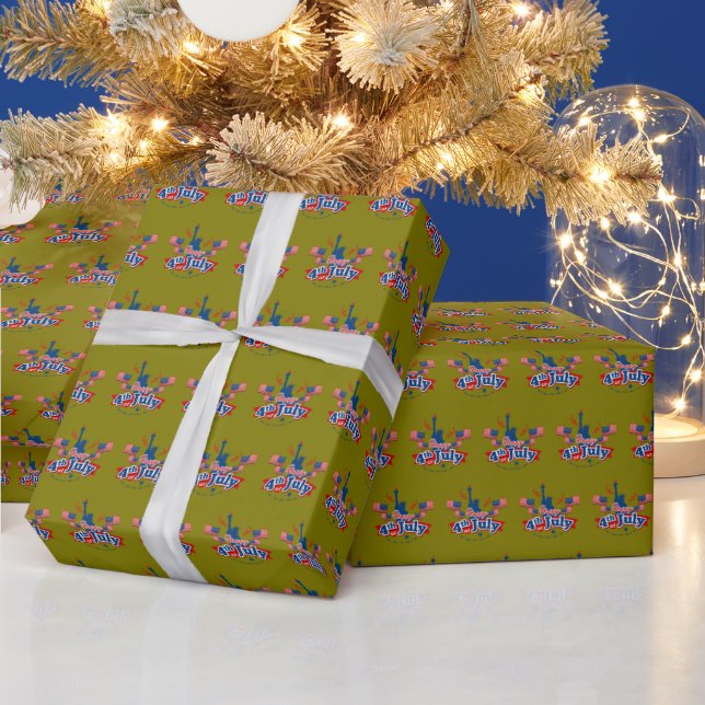 4th of july independence day wrapping paper (Holidays)