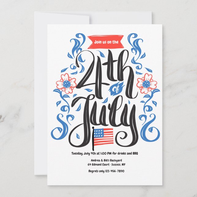4th of July Invitation (Front)