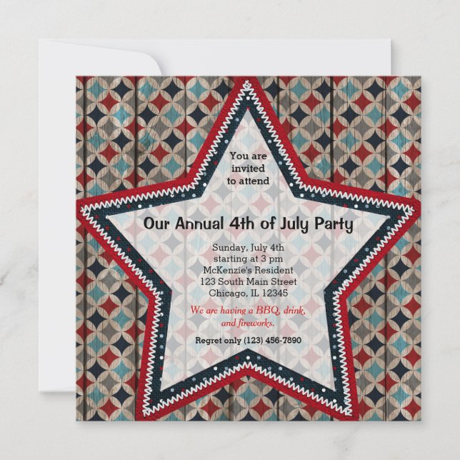 4th of July Invitation (Front)