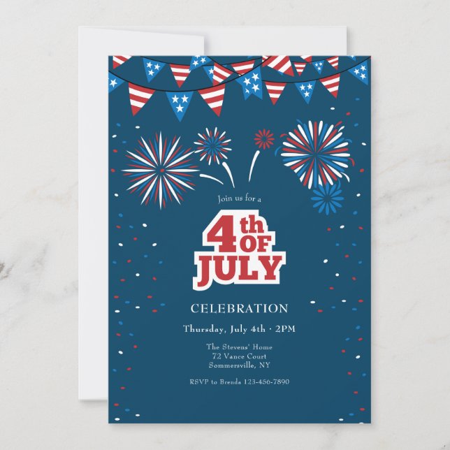 4th of July Invitation (Front)