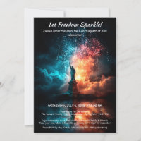 4th of July Invitation – Statue of Liberty 