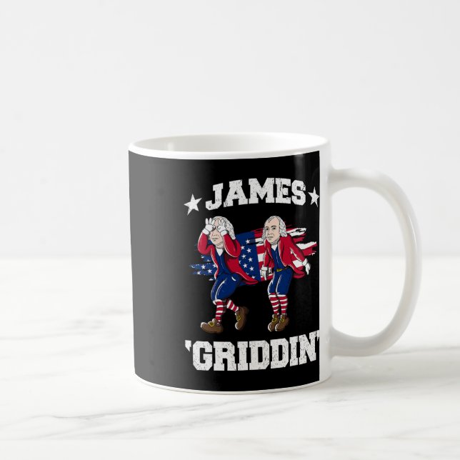 4th Of July James Madison Griddy James Griddin  Coffee Mug (Right)